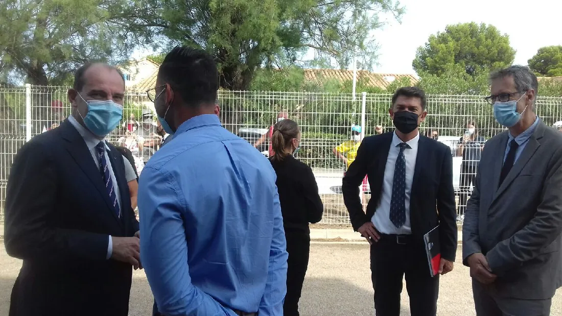 Jean Castex en visite dans la région, en pleine 4e vague épidémique.